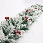 Christmas Decoration Door Hanging Long Flocking Rattan - Image 3