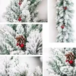 Christmas Decoration Door Hanging Long Flocking Rattan - Image 4