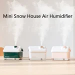 QB2020-008-G1 Mini Snow House Air Humidifier USB Bedroom Christmas Humidifier - Image 2