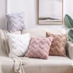 Double-Sided Plush Pillow Home Sofa Cushion Pillowcase - Image 3