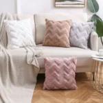 Double-Sided Plush Pillow Home Sofa Cushion Pillowcase - Image 4
