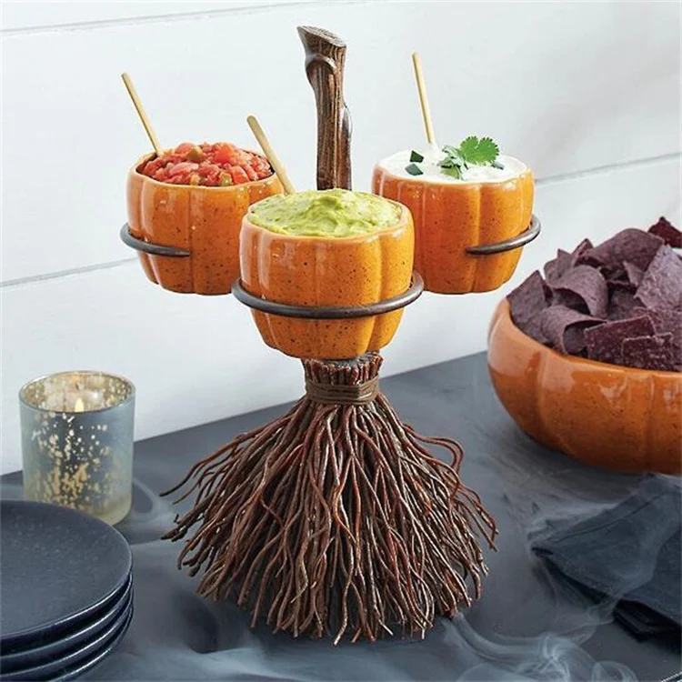 TBD0597783603_B4.webp Halloween Pumpkin Snack Bowl Stand Decorative Storage Rack,Style: - Image 5