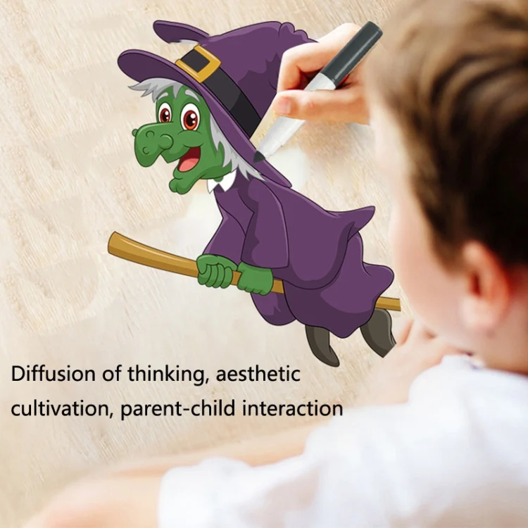 TBD0597784801_B5.webp GG-24 Children Colorful Halloween Scratch Painting Set DIY Funny Ornaments Holiday Scratch Painting Paper - Image 6