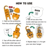 1 Sets Children Cartoon Halloween Decoration Door Hanging Stickers Holiday DIY Game Emoticons - Image 7