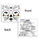 10 PCS Water Transfer Stickers Children Cartoon Halloween Funny Tattoo Stickers Horror Decoration Face Stickers - Image 4