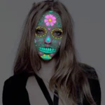 Halloween Two-Color Luminous Funny Tattoo Stickers Face Sticker - Image 3