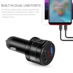 Car Bluetooth Handsfree Car FM Transmitter Music Player Car Charger - Image 4