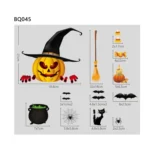 Halloween Decoration Stickers Pumpkin Lamp Spider Ghost Electrostatic Stickers,Style: - Image 3