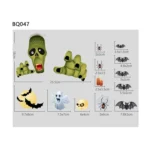 Halloween Decoration Stickers Pumpkin Lamp Spider Ghost Electrostatic Stickers,Style: - Image 5