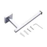 Stainless Steel Square Paper Towel Holder Bathroom Hardware Pendant Roll Paper Shelve - Image 2