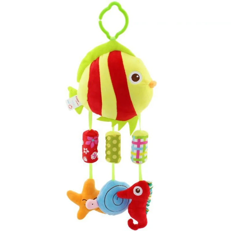 Cute Animal Wind Chimes Baby Toy 0-1 Year Old Bed Hanging Grip Baby Bed Bell