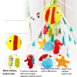 Cute Animal Wind Chimes Baby Toy 0-1 Year Old Bed Hanging Grip Baby Bed Bell - Image 3