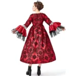 PS1972 Halloween Costume Adult Retro Lace Palace Dress - Image 3