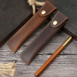 Pen Bag Personality Retro Pure Handmade First Layer Leather Pen Case Protective Cover - Image 5