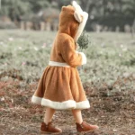 PS4509 Christmas Coral Fleece Animal Costume Christmas Elk Skirt - Image 5