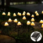 Solar Mushroom Lawn Light Outdoor Waterproof Garden Villa Landscape Decorative String Lights