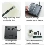 Solar Mushroom Lawn Light Outdoor Waterproof Garden Villa Landscape Decorative String Lights - Image 3