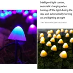 Solar Mushroom Lawn Light Outdoor Waterproof Garden Villa Landscape Decorative String Lights - Image 5