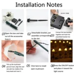 Solar Mushroom Lawn Light Outdoor Waterproof Garden Villa Landscape Decorative String Lights - Image 6