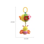 Stroller Drawstring Cloth Ball Toy Baby Soothing Hand Grab Ball Plush Bed Bell Lathe Pendant - Image 2