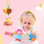 Stroller Drawstring Cloth Ball Toy Baby Soothing Hand Grab Ball Plush Bed Bell Lathe Pendant - Image 5