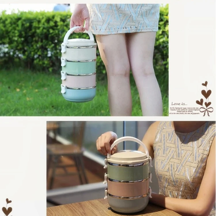 TBD059848901_B5.webp Gradient Color Lunch Box Food Bento Box Stainless Steel Container - Image 6