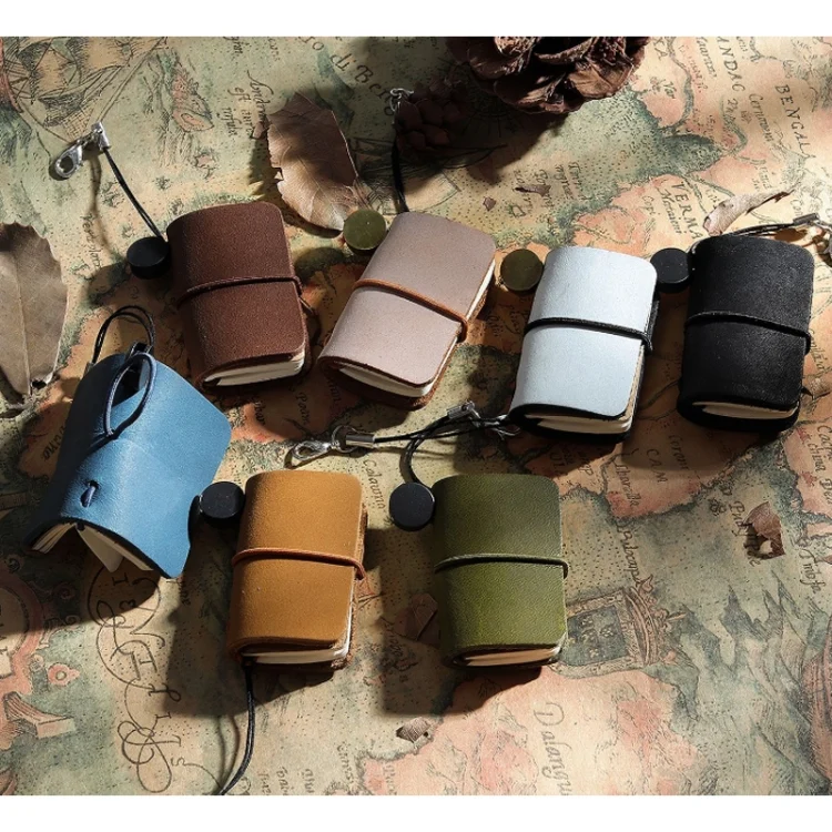 TBD0598889901A_1.webp Ultra-Small Mini TN Hand Account Book Leather Notebook Portable Travel Diary - Image 5