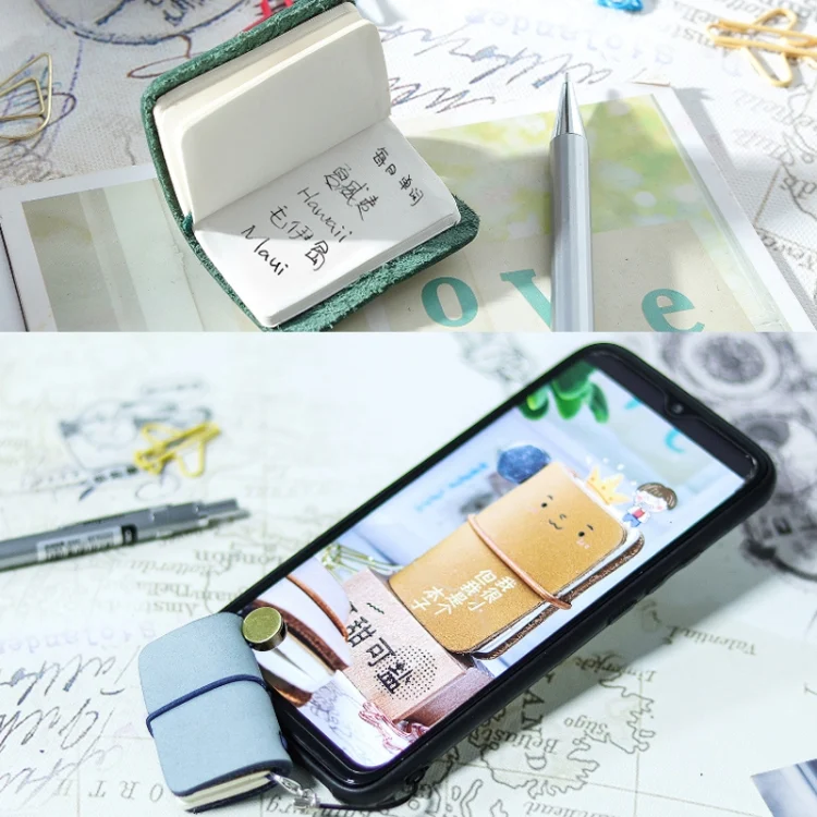TBD0598889901_B2.webp Ultra-Small Mini TN Hand Account Book Leather Notebook Portable Travel Diary - Image 3