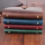 A5 Cowhide Retro Loose-Leaf Notebook Diary Office Business Simple Notepad Crazy Horse Leather Handbook - Image 6