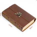 Handmade Sketchbook Cowhide Notebook Retro Notepad Notebook Diary Gift - Image 7