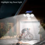 TG-TY051 4-Head Rotatable Solar Wall Light Body Sensor Outdoor Garden Waterproof Corridor Garden Lighting Street Light, Spec: - Image 6