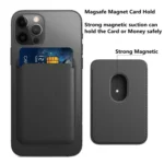 MagSafe Magnetic Leather Card Case Holster For iPhone - Image 5