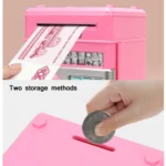 Password Safe Deposit Box Children Automatic Savings ATM Machine Toy - Image 3