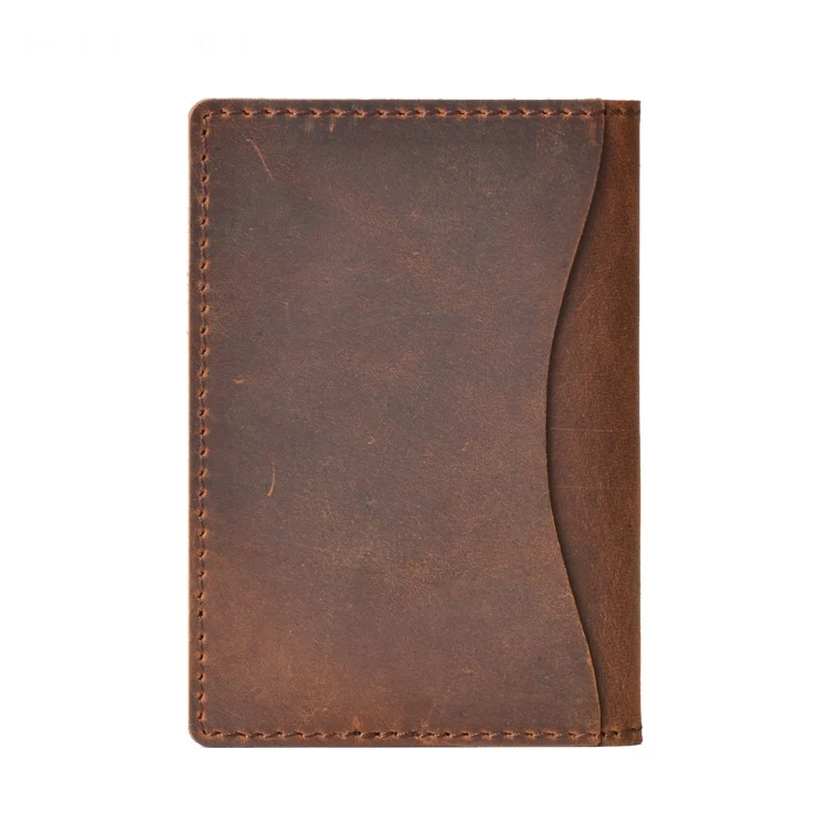 Cowhide Card Holder Simple Bank Card Storage Folder Membership Card Holder Wallet