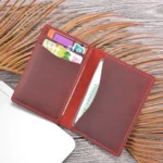 Cowhide Card Holder Simple Bank Card Storage Folder Membership Card Holder Wallet - Image 6
