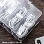 Dust Storage Line Box Hub Finishing Box Desktop Data Cable Storage Box, Specification: 8 Grid Basic - Image 5