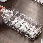 Dust Storage Line Box Hub Finishing Box Desktop Data Cable Storage Box, Specification: 8 Grid Basic - Image 7