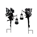 Solar Garden Lamp Metal Outdoor Landscape Garden Light Fairy Ornaments Lawn Light