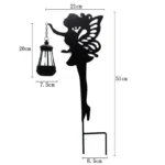 Solar Garden Lamp Metal Outdoor Landscape Garden Light Fairy Ornaments Lawn Light - Image 3