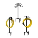 LIANFA018 Garden Hose Bracket Removable Metal Water Pipe Hose Rack Vertical Garden Hose Storage Rack - Image 2