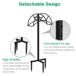 LIANFA018 Garden Hose Bracket Removable Metal Water Pipe Hose Rack Vertical Garden Hose Storage Rack - Image 3