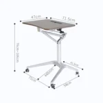D10 Universal Wheel Standing Computer Desk Movable Lifting Desk - Image 3