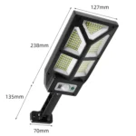 Solar Outdoor Human Body Induction Wall Light Garden Fence Street Light - Image 3