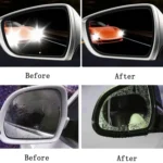 2pcs /Set Rainproof Anti-Fog And Anti-Reflective Film For Car Rearview Mirror - Image 3