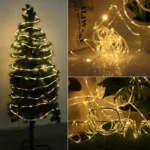 Holiday Party Decoration Tube String Lights LED Garden Decoration Casing Light with Remote Control, Spec: - Image 7