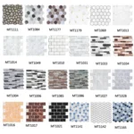 3D Crystal Epoxy Self-Adhesive Wall Sticker Bathroom Simulation Tile Sticker - Image 2