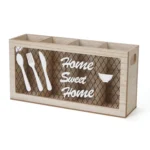 Kitchen Wooden Tableware Cutlery Storage Box