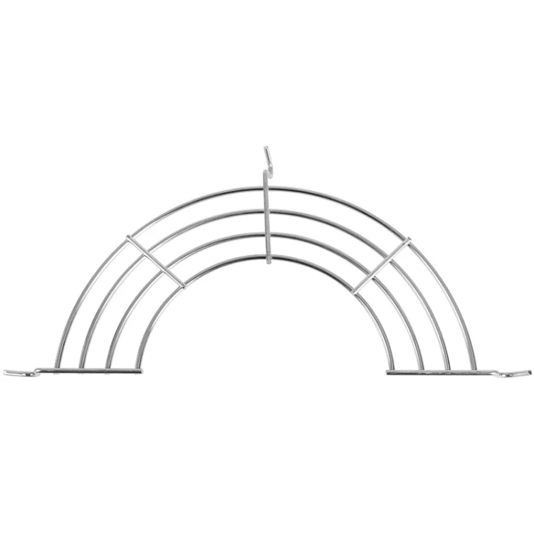 Semi-Circular Stainless Steel Drain Rack Kitchen Steamed Vegetables Rack, Size: Large 30cm