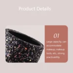 ZOREYA Makeup Tool Storage Box Makeup Brush Dustproof Storage Bucket - Image 4