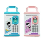 Children Cartoon Simulation Human Face Fingerprint Music Chinese British Switch Piggy Bank, Specification: - Image 2